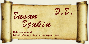 Dušan Đukin vizit kartica